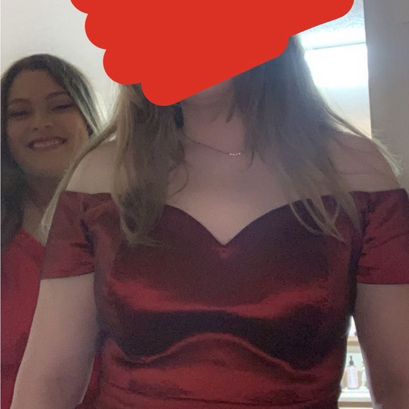 B Darlin Dress, Red Ball Gown from Dillards - Picture 7 of 7